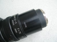 Anam lens F = 75 #830010 Nikon  - body 2.JPG