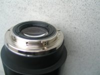 Anam lens F = 75 #830010 Nikon  - rear glass.JPG
