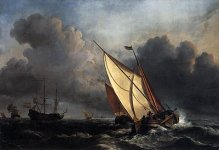 400px-Willem_van_de_Velde_the_Younger,_Ships_on_a_Stormy_Sea_(c__1672).jpg