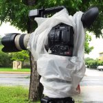 Canon C100 Mark II in the Rain with a Trash Bag at Texas Media Systems.jpg